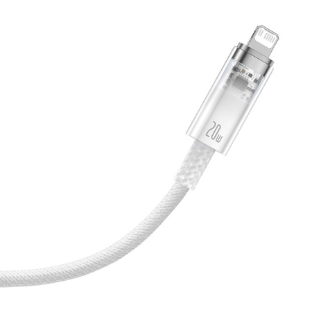 Baseus Explorer Series kabel przewód USB-C – Lightning 20W 2 m biały (CATS010302)