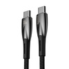 Baseus Glimmer Series kabel do szybkiego ładowania USB-C 480Mb/s PD 100W 1m czarny