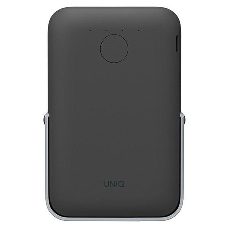 UNIQ Powerbank Hoveo 5000mAh USB-C 20W PD Fast charge Wireless Magnetic szary/charcoal grey