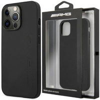 AMG AMHCP12LDOLBK iPhone 12 Pro Max 6,7" czarny/black hardcase Leather Hot Stamped