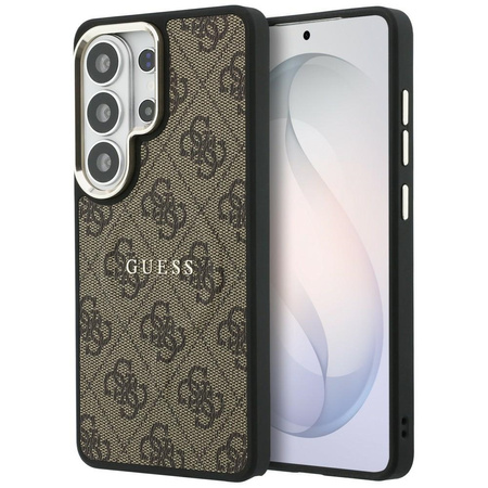 Etui Guess 4G Embossed Ring MagSafe do   Samsung Galaxy S26 Ultra brązowy