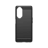 Elastyczne etui wzór karbon do Oppo A98 5G Carbon Case - czarne