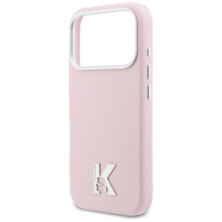 Etui Karl Lagerfeld Karl Head Logo       MagSafe do iPhone 17 Pro Max różowy
