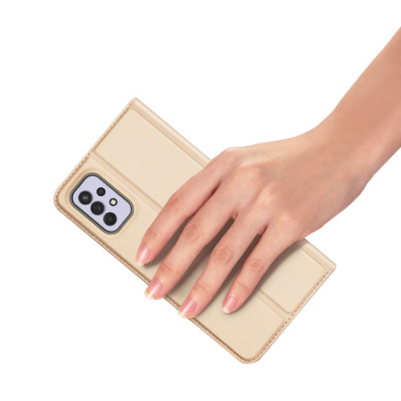 Dux Ducis Skin Pro kabura etui pokrowiec z klapką Samsung Galaxy A33 5G złoty