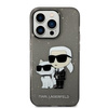 Karl Lagerfeld KLHCP14LHNKCTGK iPhone 14 Pro 6,1" czarny/black hardcase Gliter Karl&Choupette