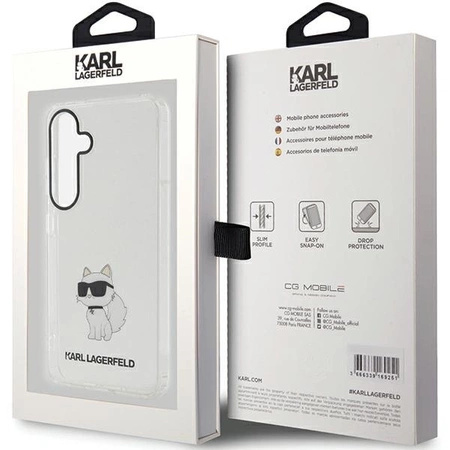 Etui Karl Lagerfeld IML Choupette na Samsung Galaxy S24+ - przezroczyste