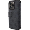Etui Guess 4G Metal Logo na iPhone 15 Pro - szare