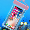 Wodoodporne etui na telefon 115 mm x 220 mm torebka na basen plażę czarny