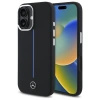 MERCEDES ETUI DO IPHONE 16 6.1 HARDCASE SILIKONOWE DO MAGSAFE BLUE STRIPE