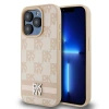 DKNY HARDCASE POKROWIEC DO IPHONE 15 PRO Z PASKAMI LEATHER CHECKERED MONO
