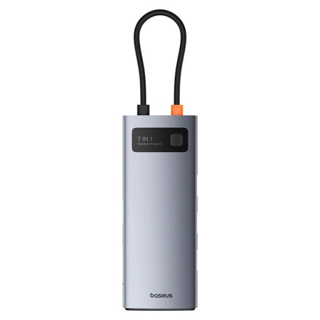 BASEUS HUB USB-C 7W1 DO LAPTOPA HDMI 4K 60HZ 3X USB 3.0 USB-C PD SD