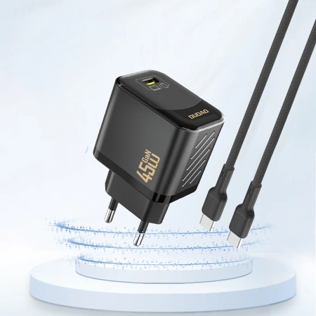 DUDAO ŁADOWARKA SIECIOWA 45W GAN USB-C DO IPHONE 12 13 14 15 SZYBKIE