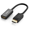 Ugreen przejściówka kabel przewód z DisplayPort (męski) na HDMI (żeński) (jednokierunkowy) 1080P 60Hz 12bit czarny (40362)