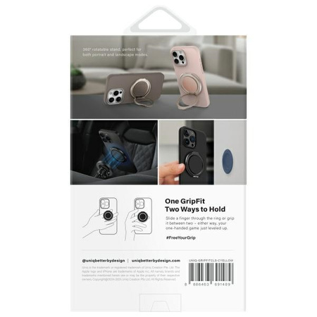 UNIQ GRIPFIT 360 MAGNETIC MOUNT DO TELEFONÓW IPHONE 12 13 14 15 MAGNETYCZNY