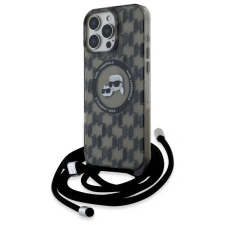 KARL LAGERFELD ETUI HARDCASE CROSSBODY MONOGRAM KARL & CHOUPETTE HEAD