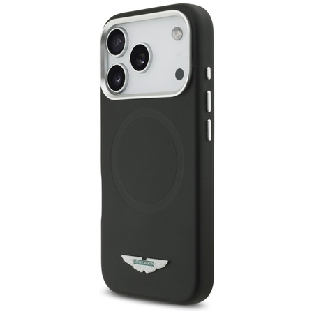 Etui Aston Martin HC FW Logo MagSafe do  iPhone 17 Pro czarny