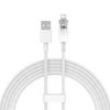 Baseus Explorer Series kabel przewód USB – Lightning 2,4A 2 m biały (CATS010102)