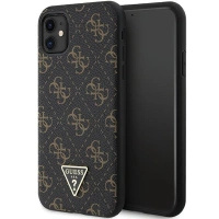 Etui Guess 4G Triangle Metal Logo na iPhone 11 / XR - czarne