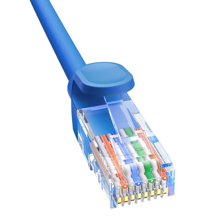 Kabel Ethernet Baseus High Speed Cat 6 RJ-45 1000Mb/s 3m okrągły - niebieski