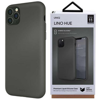 UNIQ etui Lino Hue iPhone 11 Pro Max szary/moss grey