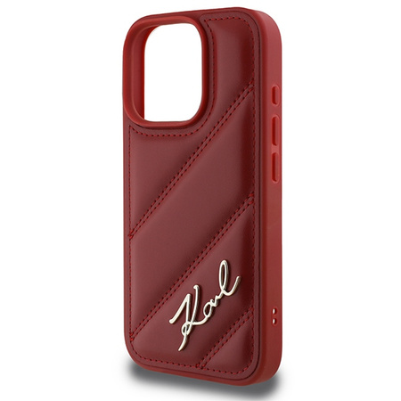 KARL LAGERFELD ETUI HARDCASE DO IPHONE 16 PRO 6.3 QUILTED SIGNATURE DESIGN