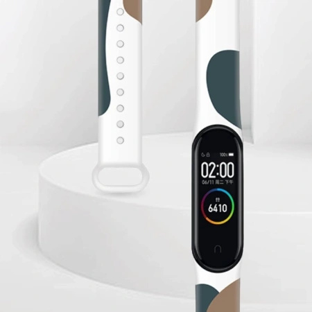 STRAP MORO OPASKA DO XIAOMI MI BAND 6 5 PASEK ZEGAREK BRANSOLETKA WZÓR 6