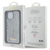 Etui Guess Sequin Script Metal na iPhone 15 - srebrne