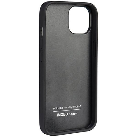 Etui Audi Genuine Leather na iPhone 14 - czarne AU-TPUPCIP14-Q8/D1-BK