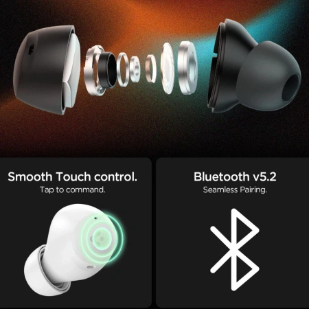 SPIGEN SŁUCHAWKI BEZPRZEWODOWE ANC PRO DO TELEFONÓW IPHONE ANDROID