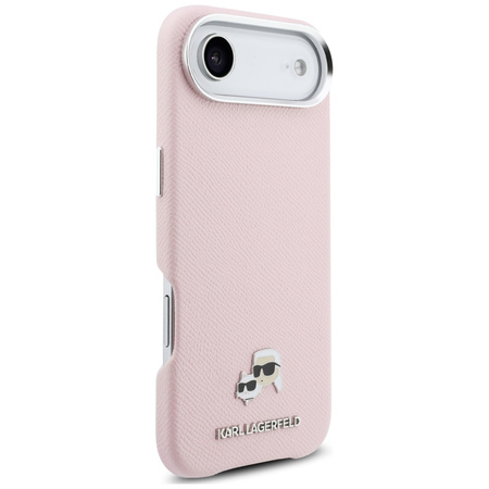 Etui Karl Lagerfeld Karl & Choupette     Head Pins Saffiano MagSafe do iPhone Air różowy