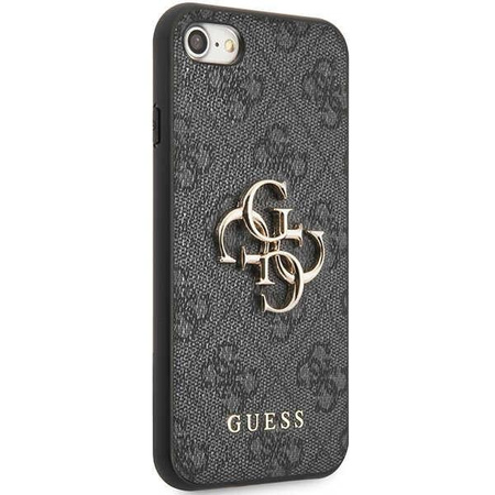 Etui Guess GUHCI84GMGGR na iPhone 7 / 8 / SE 2020 / SE 2022 - szare hardcase 4G Big Metal Logo