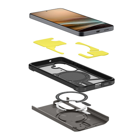 Spigen Tough Armor MagSafe, gunmetal - Samsung Galaxy S26