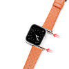 Dux Ducis Strap skórzany pasek do Watch 7 / 6 / 5 / 4 / 3 / 2 / SE (45 / 44 / 42mm) opaska bransoleta bransoletka z naturalnej skóry pomarańczowy (Enland Version)