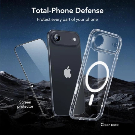 ESR CLASSIC HYBRID ZESTAW DO IPHONE 17 AIR MAGSAFE SZKŁO HARTOWANE ZESTAW
