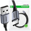 Ugreen kabel przewód USB - USB Typ C Quick Charge 3.0 3A 2m szary (60128)