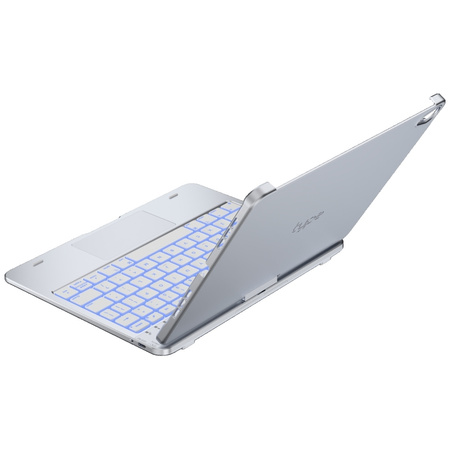 Etui Typecase Flexbook Touch             z klawiaturą do iPad Air 11" 2024/2025 srebrny