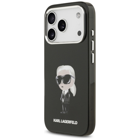 Etui Karl Lagerfeld IML Aquarelle Karl   & Logo MagSafe do iPhone 17 Pro czarny