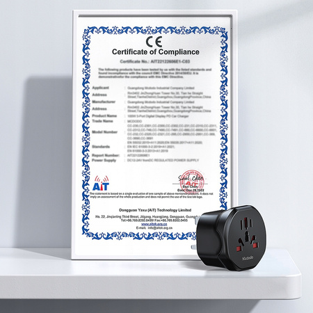 MCDODO UNIVERSAL TRAVEL ADAPTER UK TO EU US UK AU CN 2500W