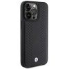Etui BMW Leather Diamond Pattern na iPhone 15 Pro - czarne