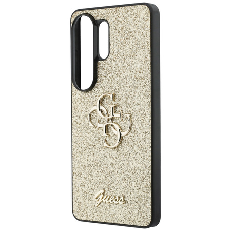 Etui Guess Fixed Glitter Big 4G Metal    Logo do Samsung Galaxy S26 Ultra złoty
