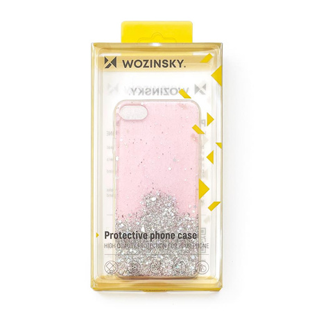 Wozinsky Star Glitter błyszczące etui pokrowiec z brokatem Samsung Galaxy S21+ 5G (S21 Plus 5G) czarny