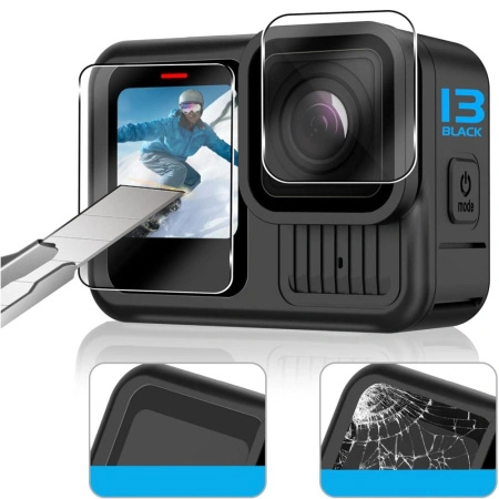 TECH-PROTECT SZKŁO HARTOWANE GLASS FIT+ 2-PACK DO GOPRO HERO 9 10 11 12