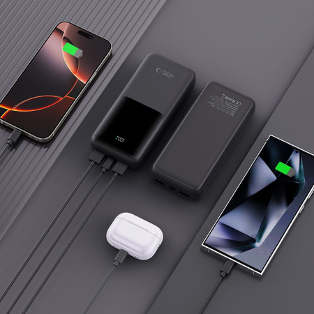 TECH-PROTECT POWER BANK PB02 20000MAH 22.5W DO TELEFONÓW SZYBKIE ŁADOWANIE