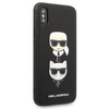 Karl Lagerfeld KLHCPXSAKICKCBK iPhone X/XS czarny/black hardcase Saffiano Karl&Choupette Head
