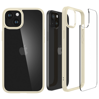 Etui Spigen Ultra Hybrid do iPhone 15 Plus - beżowe