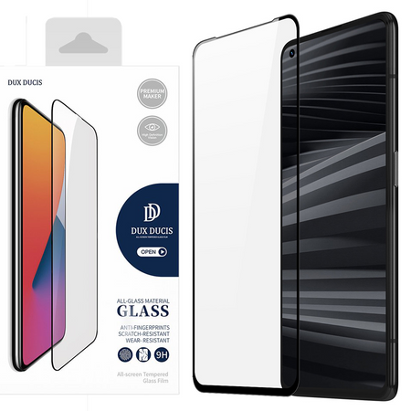 Dux Ducis 9D Tempered Glass wytrzymałe szkło hartowane 9H na cały ekran z ramką Realme 8i czarny (case friendly)