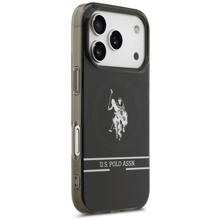 U.S. POLO ASSN. ETUI DH AND BOTTOM STRIPE LOGO DO MAGSAFE IPHONE 17 PRO