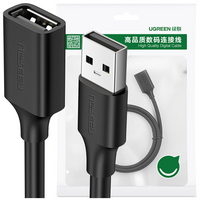 Ugreen przedłużka adapter USB 2.0 0,5m czarny (US103)