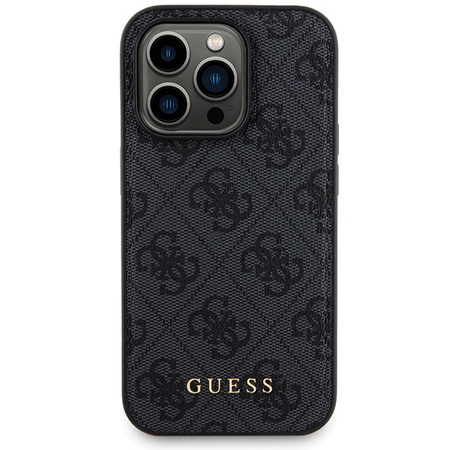 Zestaw Guess GUBPM5P13X4GEMGK iPhone13 Pro Max 6.7 hardcase + Powerbank 5000mAh MagSafe czarny/black 4G Metal Logo
