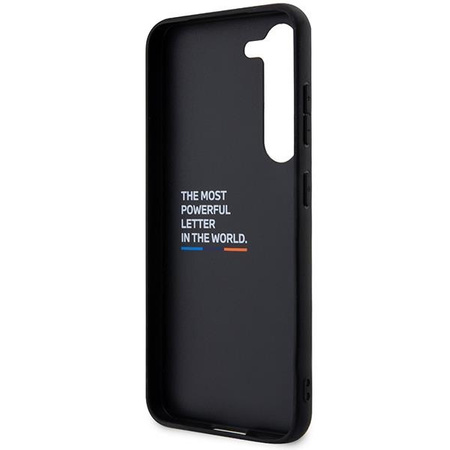 Etui BMW BMHCS23M22PTDK S23+ S916 - czarne Leather Stamp Tricolor